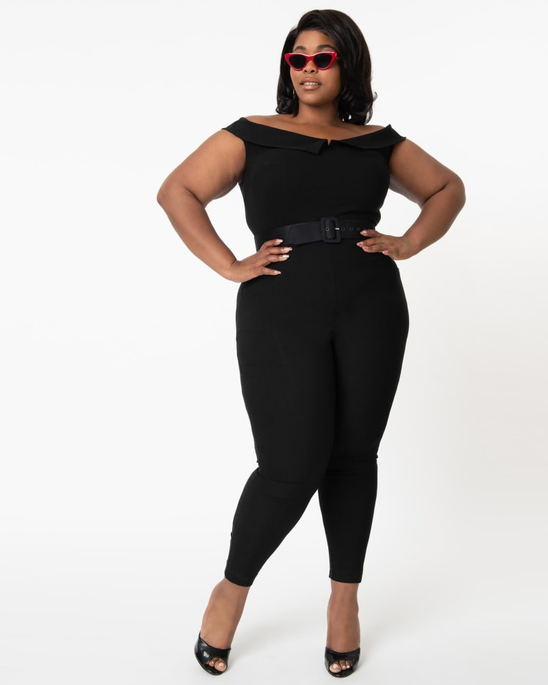 Vintage sales black jumpsuit
